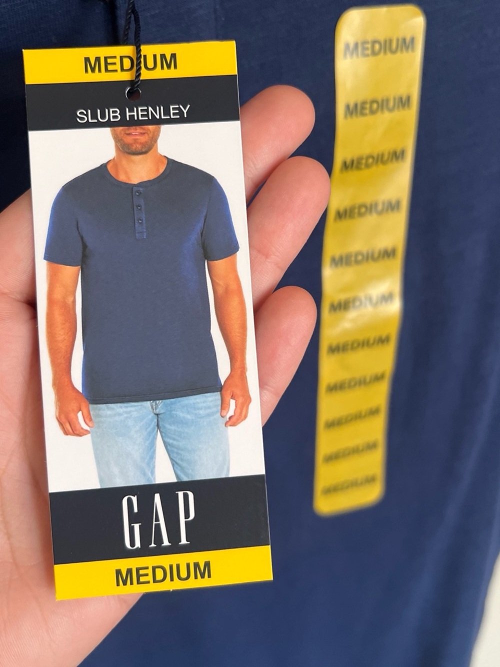 GAP men’s Slub Henley shirt